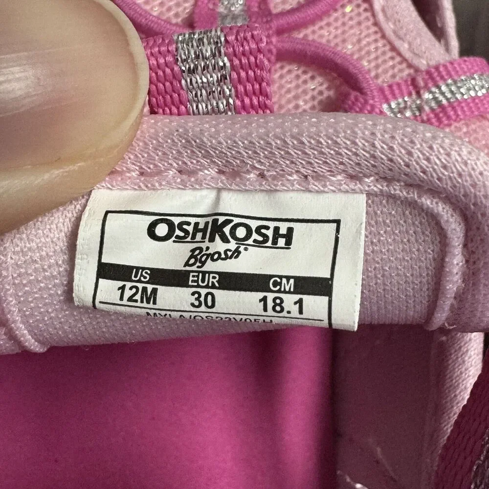 OshKosh Everplay Flexible Outsole Bump Toe Sandal Toddler Size 12 Pink
